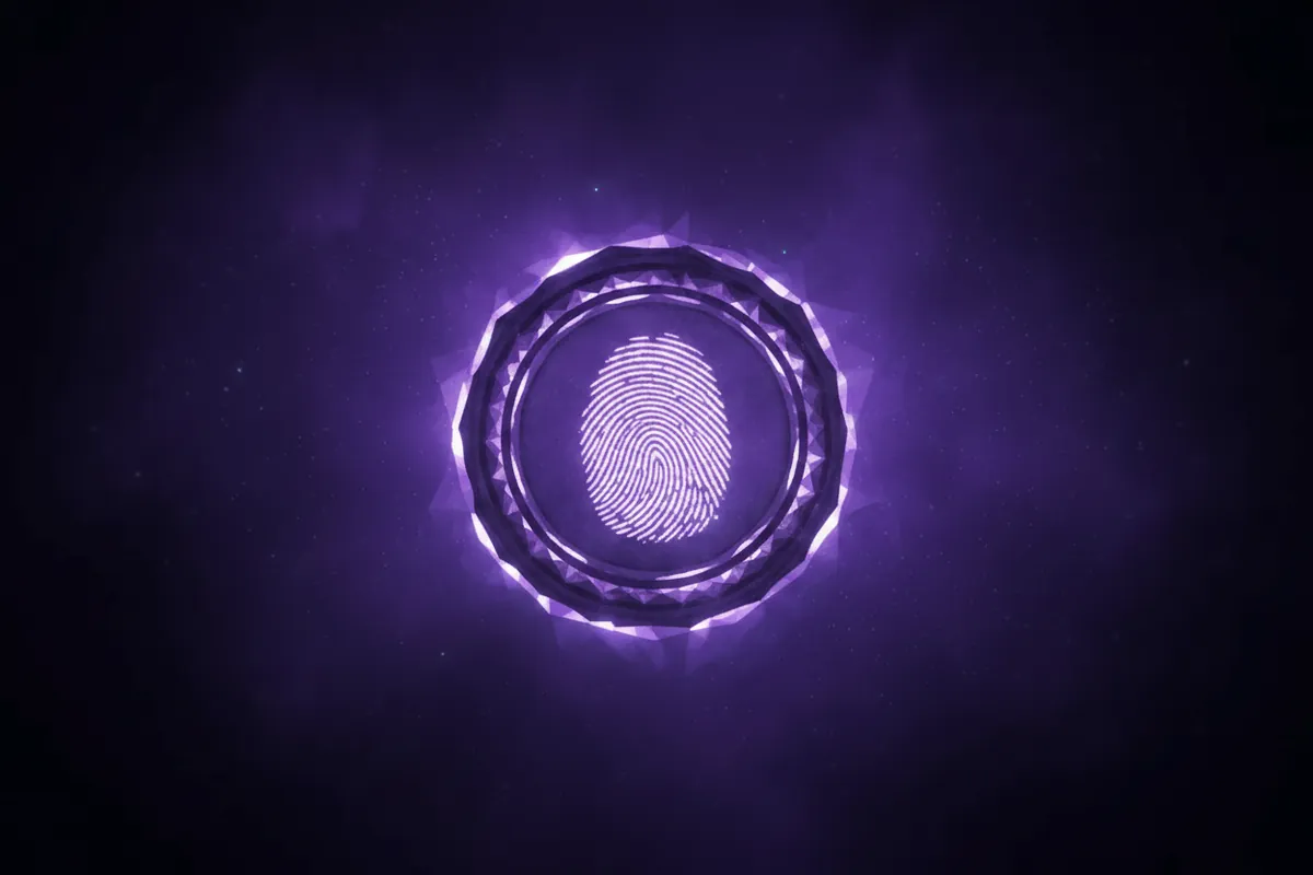 Each field is a sealed mark: not a claim about the world, a record of how the system produced its output. The stamp attests provenance; it does not attest truth.